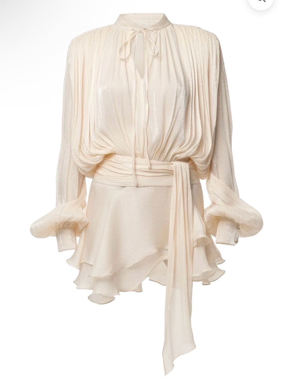 JLUXLABEL Pure Glow Draped Mini Dress